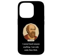 Socrate a Dit « Je ne Peux Pas enseigner Seulement Faire Penser aux Gens » (Sombre) Coque pour iPhone 14 Pro