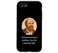 Socrate a Dit « Je ne Peux Pas enseigner Seulement Faire Penser aux Gens » (Sombre) Coque pour iPhone SE (2020) / 7/8