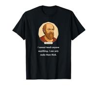 Socrate a Dit « Je ne Peux Pas enseigner Seulement Faire Penser aux Gens » (Sombre) T-Shirt