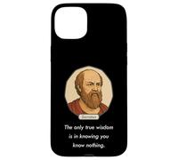 Socrate a Dit « Only Wisdom is Knowing You Know Nothing » Dark Coque pour iPhone 15 Plus