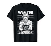 Socrate corrompt Les Jeunes, philosophie drôle, Police, Mugshot T-Shirt Graphique avec Valeur