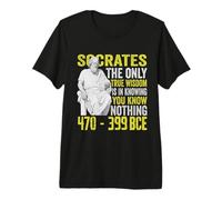 Socrate Philosophe Ancien Citation Philosophie Grecque Classique T-Shirt Haut de Gamme
