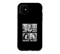 Socrate Platon Aristote Descartes Nietzsche Philosophie Coque pour iPhone 11