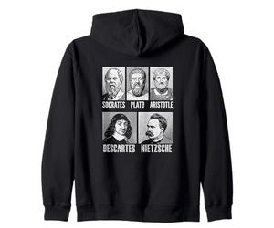 Socrate Platon Aristote Descartes Nietzsche Philosophie Sweat à Capuche