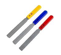Socueny Lot de 3 limes de selle coniques pour guitare - Limes à fente de selle - Lime à fil double bord - Lime de selle basse électrique