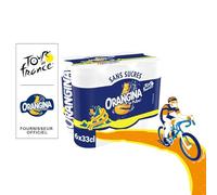 Soda à l'Orange et sa Pulpe Sans Sucres Ajoutés ORANGINA - le pack de 6 canettes de 33cL