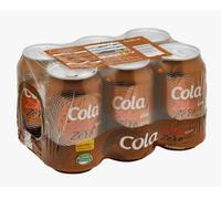 Soda au Cola Zéro Zéro (Sans Sucres et Sans Caféine) Lot de 18 Canettes de 330 ml (3 Packs de 6) - Format Familial et Détente
