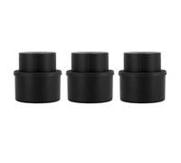 Soda Bottle Stopper 3 Pack | Press Type Sealing Cover for 2L / 1.25L / 1L Bottles | Reusable Beverage Saver for Carbonated - Style, Alternative, Fanta, Sparkling Water (Black)