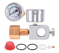 Soda Co2 Refill Adapter with 3500psi Manomètre Soda Pink Co2 Cylindre for Carbonator Refilling Quick Adapter for Soda Streaming Art Pink Soda Maker Co2 Cylindre (CGA320)