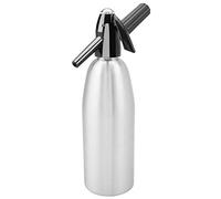 Soda Maker - Soda Siphon - Aluminium - Bouteille d'Eau Gazeuse - Avec Régulateur de Pression - Attrayant à La Mode - Capacité 1L - Pour Faire de l'Eau Pétillante(argent)