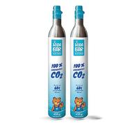SodaBär Cylindre de CO2 pour Grohe Blue Aarke, REHAU, SodaPop, Brita NEO, Blanco, Unito, 2 x 425 g (60 l) - Remplissage de qualité supérieure au gaz carbonique de Linde