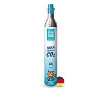 SodaBär | Cylindre de CO2 pour machine à gazéifier | 425 g (60 l) | pour SodaStream | Remplissage de qualité supérieure avec acide carbonique de haute pureté de Linde