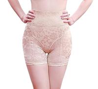 Sodacoda Culotte Gainante Push-up pour Femmes avec Rembourrage Épais - Culotte de Contrôle du Ventre et des Hanches (Beige XS)