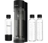 mySodapop Machine à gazéifier Logan – 2 bouteilles verre 850/600 ml + PET 850 ml, noir mat, sans CO₂