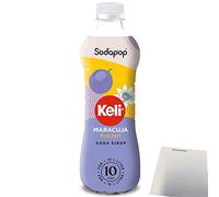Sodapop Keli Sirop Maracuja pour machine à gazéifier (bouteille de 500 ml) + usy Block