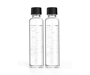 Sodapop Lot de 2 bouteilles de rechange en verre Logan - 600 ml - Convient uniquement pour machine à gazéifier Logan
