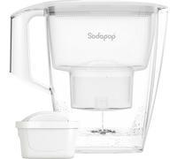 SODAPOP Pot à eau filtrant Selina, 1,5 litre, blanc