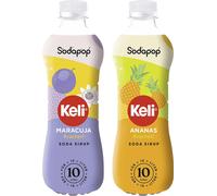 Sodapop Set de sirop Keli Fruit de la passion Ananas 2x500ml Sirop pour boissons