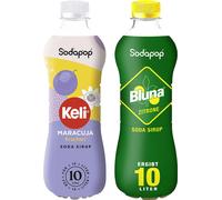 Sodapop Sirop Set 2x500ml Keli Maracuja Bluna Citron Boisson rafraîchissante