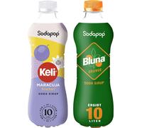 Sodapop Sirop Set 2x500ml Keli Passion Fruit Bluna Orange Beverage Syrup