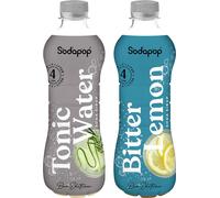 Sodapop Sirop Set Bar Edition Tonic Bitter Lemon 2x500ml Sirop pour boissons