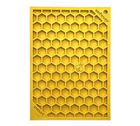 SodaPup Honeycomb eMat - Tapis à lécher durable fabriqué aux États-Unis à partir de caoutchouc non toxique, sans danger pour les animaux de compagnie, pour la stimulation mentale