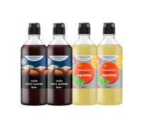 Sodastream 2 Concentrés Cola Sans Sucres + 2 Concentrés Agrumes Sans Sucres pour Machine à Eau Pétillante et Soda | Préparez jusqu'à 9 litres de Cola et Agrumes en Quelques Secondes, 4 x 440ml