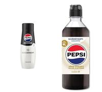 Sodastream 2 Concentrés Pepsi Zéro Sucres + 2 Concentrés Pepsi Zéro Caféine Zéro Sucres pour Machine à Eau Pétillante et Soda | Préparez jusqu'à 9 litres de Pepsi en Quelques Secondes, 4 x 440ml