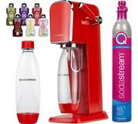 SodaStream Appareil à gazéifier Art Rouge Bouteille de 1L CO2 QuickConnect Bolero Set