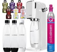 Sodastream Appareil à gazéifier Art White Set avec 3 bouteilles et cylindre CO2