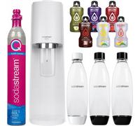 Sodastream Appareil à gazéifier Terra Blanc 3 bouteilles de CO2 Cylindre de sirop