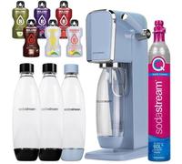 SodaStream Art Blue une bouteille + SodaStream 1L Fuse bottles Two-pack Black + bolero