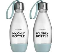 sodastream Bouteille 0,5L pour Machine à Eau Pétillante et Soda | Technologie Snap & Lock à Clipser | Compatible Lave-Vaisselle | Sans BPA | Bleue (Lot de 2)