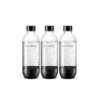 sodastream - Bouteilles de gazéification, Lot de 3 x 1 L, Lavables au Lave-Vaisselle, Noir