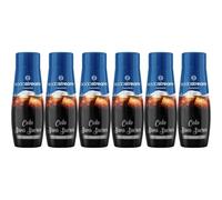 SodaStream Concentré Cola Sans Sucres pour Machine à Eau Pétillante | Préparez jusqu'à 9 Litres de Cola Sans Sucres en Quelques Secondes, 440ml, Lot de 6