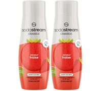 SodaStream Concentré Fraise Sans Sucres pour Machine à Eau Pétillante et Soda | Préparez jusqu'à 9 Litres de Sirop de Fraise en Quelques Secondes, 440ml (Lot de 2)