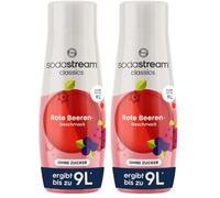 SodaStream Concentré Grenadine Sans Sucres pour Machine à Eau Pétillante et Soda | Préparez jusqu'à 9 Litres de Grenadine en Quelques Secondes, 440ml (Lot de 2)