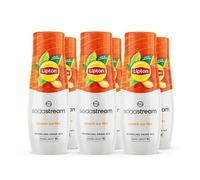SodaStream Concentré Lipton Ice Tea Saveur Pêche pour Machine à Eau Pétillante | Préparez jusqu'à 9 Litres de Lipton en Quelques Secondes, Goût Original, 440ml, Lot de 6