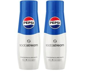 Sodastream Concentré Pepsi - 100% du Goût Original - Avec Bouchon Doseur - 440 ml (Lot de 2)