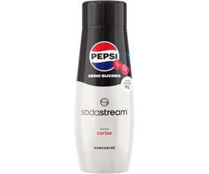 sodastream Concentré Pepsi Cherry Zéro Sucres pour Machine à Eau Pétillante et Soda | Préparez jusqu'à 9 litres de Pepsi Cherry Zéro Sucres en Quelques Secondes, 440ml