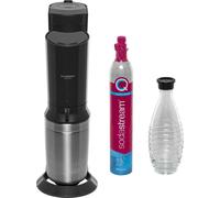 SodaStream Crystal 3.0 - Gazéificateur d'eau en acier inoxydable noir avec bouteille en verre