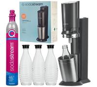 SodaStream Crystal 3.0 Machine à Eau Pétillante + 3 karafki bouteilles en verre