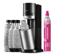 Sodastream DUO Machine à Soda | 2 Bouteilles + 2 Verre + Cylindre | Noire