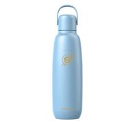 Sodastream Fizz & Go - Bouteille isotherme en acier inoxydable 0,9L, double paroi, conserve chaud ou froid jusqu’à 12h, compatible machines Sodastream, bleu ciel