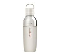 Sodastream Fizz & Go Easy Mix - Bouteille isotherme en acier inoxydable 0,9L, double paroi, conserve chaud ou froid jusqu’à 6h, compatible machines Sodastream, blanc sable