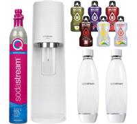 SodaStream Fontaine à eau Terra Blanc 2x1L Bouteille Sirop Set Quick Connect