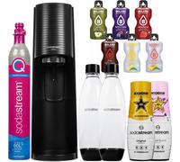 SodaStream Fontaine à eau Terra Noir avec 2 bouteilles de sirop Accessoires