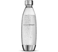 SodaStream Bouteille 1L pour Machine à Eau Pétillante et Soda | Technologie Snap & Lock à Clipser | Compatible Lave-Vaisselle | Sans BPA | Détails Acier Inoxydable