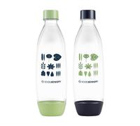Bouteilles réutilisables - Sodastream - Fuse 1L x2 - Compatibles avec Spirit Terra Duo Genesis - Tritan durable