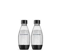 Sodastream Fuse - Lot de 2 bouteilles réutilisables 0,5L sans BPA, lavables au lave-vaisselle, noires